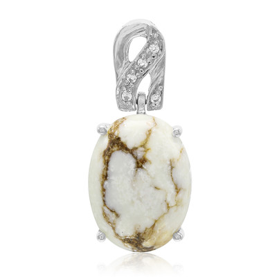 Magnesite Silver Pendant