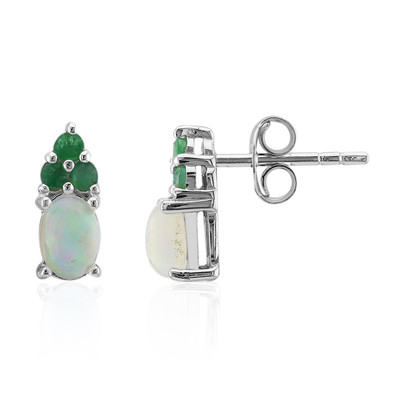 Welo Opal Silver Earrings