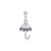 Blue Sapphire Silver Pendant