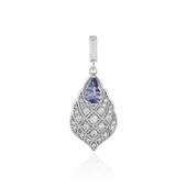 Unheated Tanzanite Silver Pendant