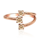 14K VS1 Argyle Rose De France Diamond Gold Ring (Annette)