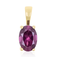 9K Magenta Garnet Gold Pendant