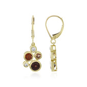 9K Red Zircon Gold Earrings (KM by Juwelo)