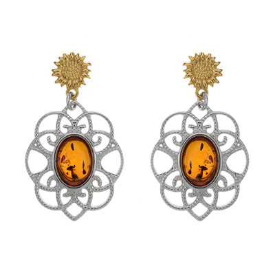 Baltic Amber Silver Earrings (dagen)