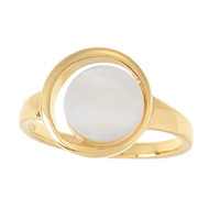 Mother of Pearl Silver Ring