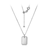 White Topaz Silver Necklace