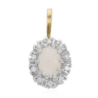 9K White Opal Gold Pendant