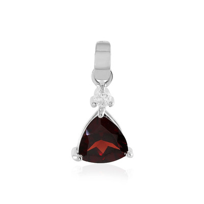 Mozambique Garnet Silver Pendant