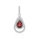 Mozambique Garnet Silver Pendant