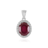 Madagascar Ruby Silver Pendant