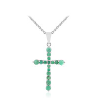 Brazilian Emerald Silver Necklace