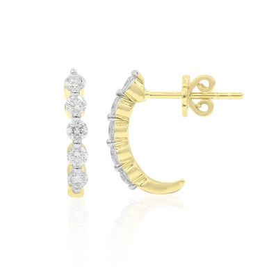 9K SI1 (G) Diamond Gold Earrings (Annette)