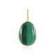 9K Malachite Gold Pendant