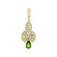 Russian Diopside Silver Pendant