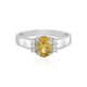 Yellow Beryl Silver Ring