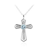 Sky Blue Topaz Silver Necklace