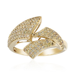 14K SI2 Fancy Diamond Gold Ring (CIRARI)