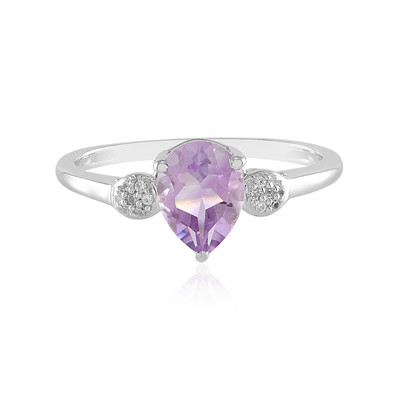 Rose de France Amethyst Silver Ring