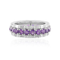 Siberian Amethyst Silver Ring