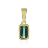 Benedito Green Tourmaline Silver Pendant