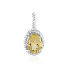 Yellow Beryl Silver Pendant