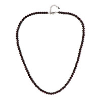 Indian Garnet Silver Necklace