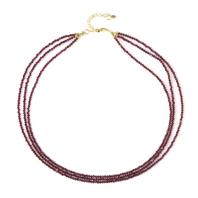 Indian Garnet Silver Necklace