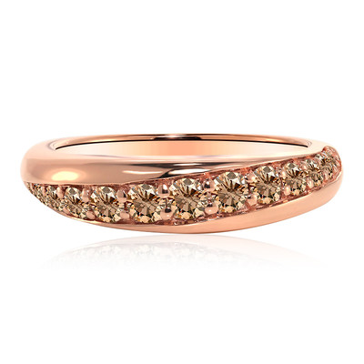 14K SI1 Argyle Rose De France Diamond Gold Ring (Annette)