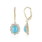 Sleeping Beauty Turquoise Silver Earrings