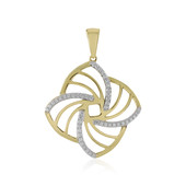 9K Flawless (F) Diamond Gold Pendant (LUCENT DIAMONDS)