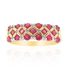 Ruby Silver Ring