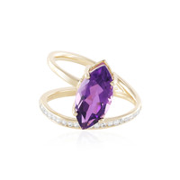 9K Siberian Amethyst Gold Ring (de Melo)