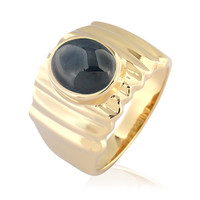 Blue Star Sapphire Silver Ring (de Melo)