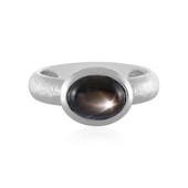 Black Star Sapphire Silver Ring