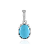 Sleeping Beauty Turquoise Silver Pendant