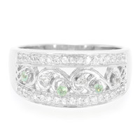 Tsavorite Silver Ring