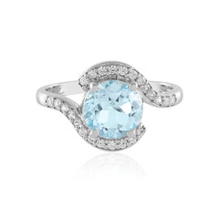 Sky Blue Topaz Silver Ring