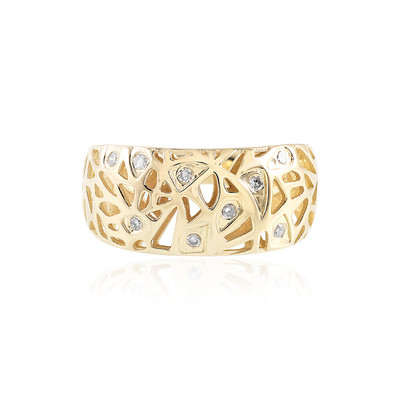 9K I1 (I) Diamond Gold Ring (Ornaments by de Melo)