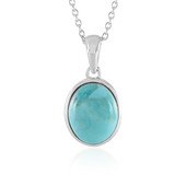 Kingman Blue Mojave Turquoise Silver Necklace