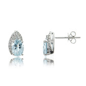 14K AAA Brazilian Aquamarine Gold Earrings (CIRARI)