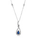 14K Ceylon Blue Sapphire Gold Necklace (CIRARI)