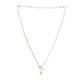 Pink Freshwater Pearl Silver Necklace (TPC)