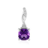 Siberian Amethyst Silver Pendant