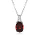 Indian Garnet Silver Necklace