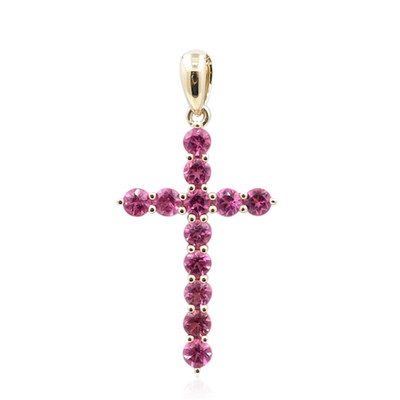 9K Rubellite Gold Pendant