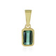 Benedito Green Tourmaline Silver Pendant