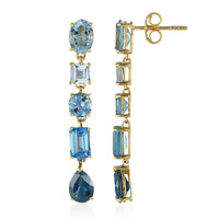 London Blue Topaz Silver Earrings