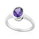 Zambian Amethyst Silver Ring