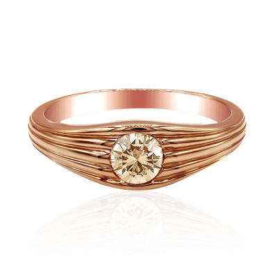 14K VS1 Argyle Rose De France Diamond Gold Ring (Annette)