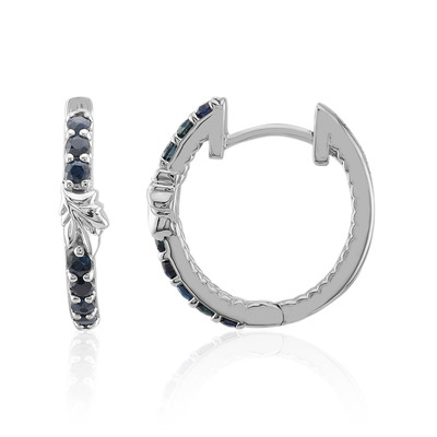 Blue Sapphire Silver Earrings (Remy Rotenier)